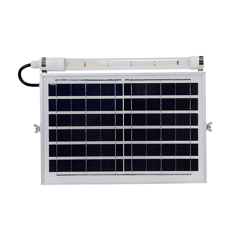 রিমোট কন্ট্রোল সোলার ফ্লুরোসেন্ট ল্যাম্প 60W আউটডোর গার্ড টিউব বোতাম দ্বারা নিয়ন্ত্রিত