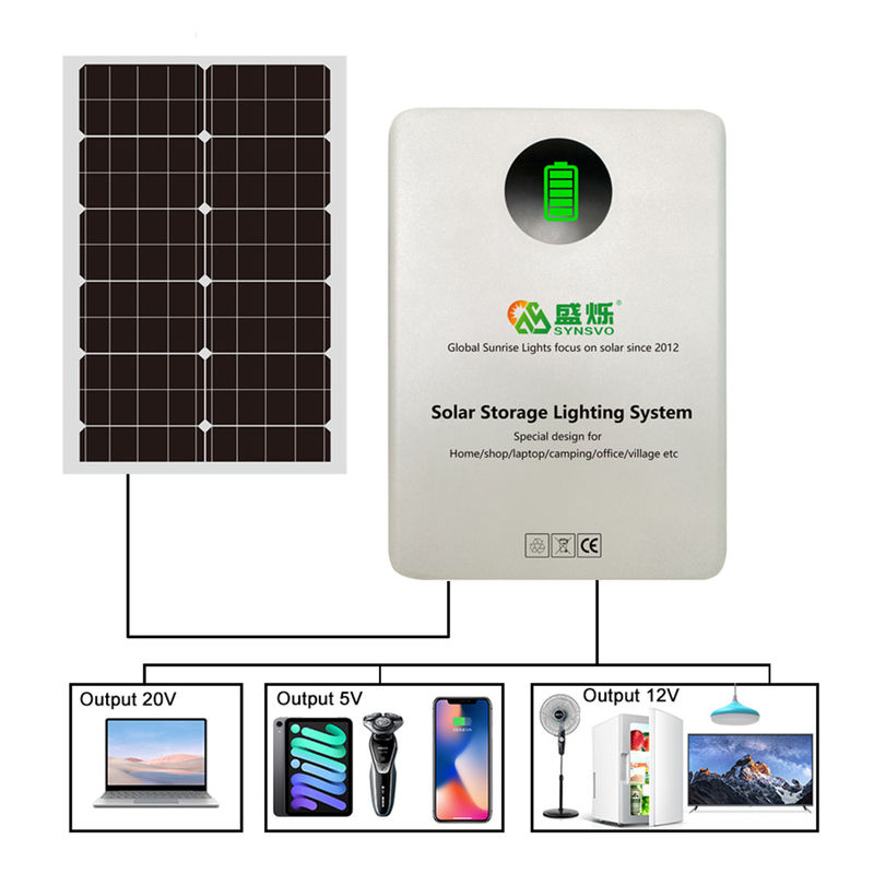 60W সোলার প্যানেল জেনারেটরের সাথে 300W ওয়াল মাউন্ট করা পিভি এনার্জি স্টোরেজ সিস্টেম