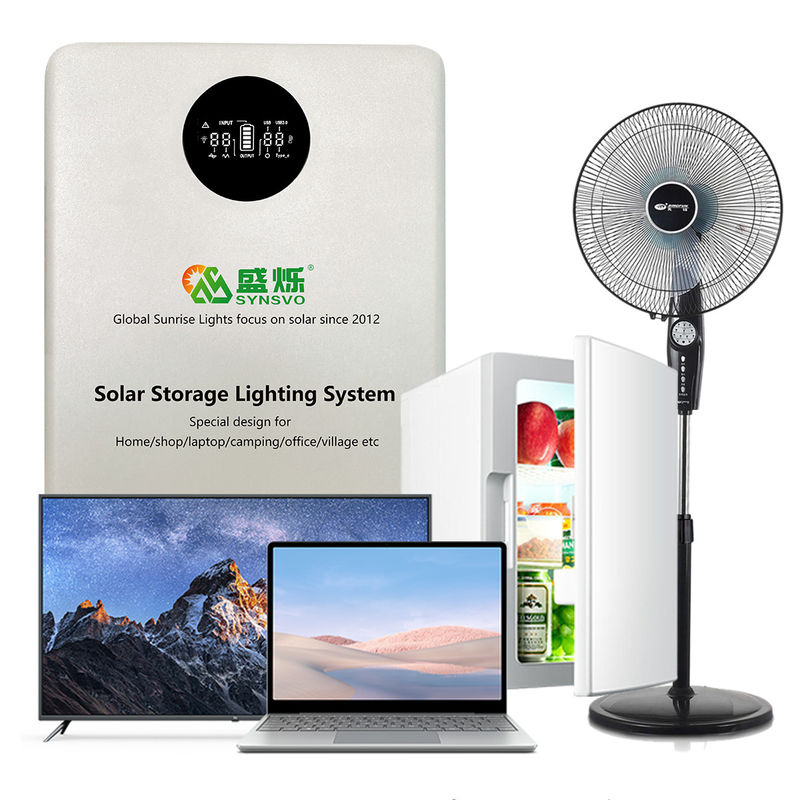 ক্যাম্পিং ইমার্জেন্সি গ্যারেজ শেডের জন্য 150W পিভি এনার্জি স্টোরেজ সিস্টেম 12.8V 20AH ব্যাটারি