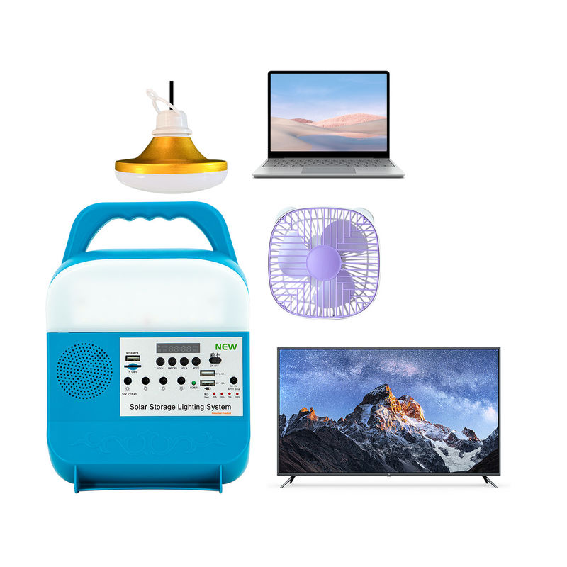 6W 4Pcs সোলার হোম লাইটিং সিস্টেম IP65 রেটিং সহ ইন্ডোর এবং আউটডোর ইউজ পাওয়ার স্টেশন সোলার প্যানেল সহ
