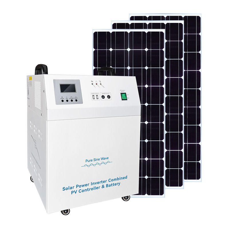 আইএসও সার্টিফিকেশন সহ 100W সৌর প্যানেল জেনারেটর 50Hz/60Hz ব্যাটারি আলো পাওয়ার সিস্টেম