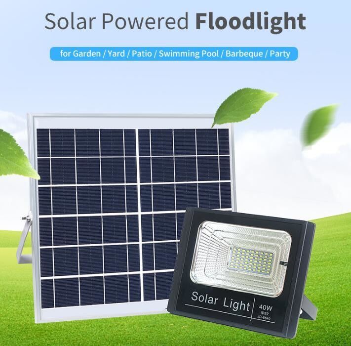 100W Jd-8840 Solar Flood Light Garden Cool White 8PCS LED এনার্জি সেভিং সোলার