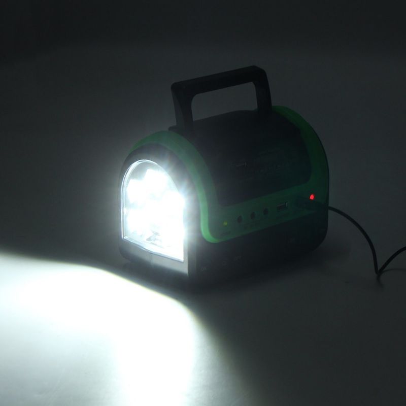 FCC EMC 5W 6V পোর্টেবল সোলার এনার্জি ল্যাম্প 12PCS SMD LED কার বোট সোলার লাইট কিট