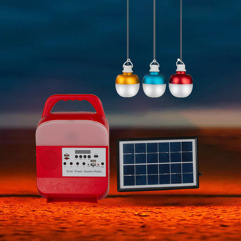 বাইরের আলোর জন্য FCC 10W থেকে 100W পোর্টেবল সোলার প্যানেল এনার্জি সিস্টেম