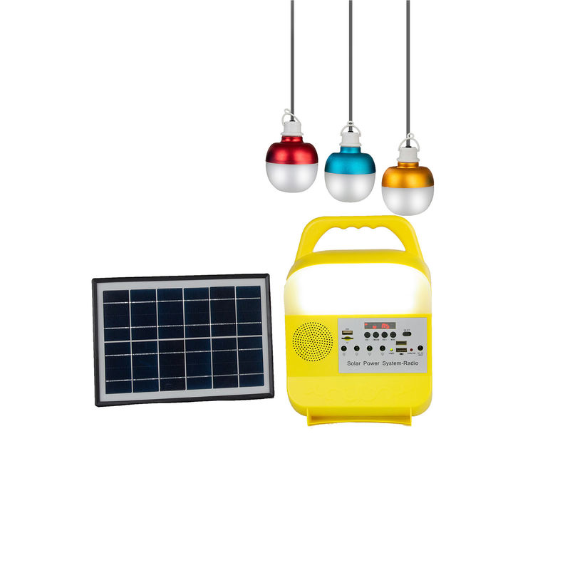 বিদ্যুতের ঘাটতি এলাকার জন্য 5W 6V 3PCS সোলার ইমার্জেন্সি লাইট