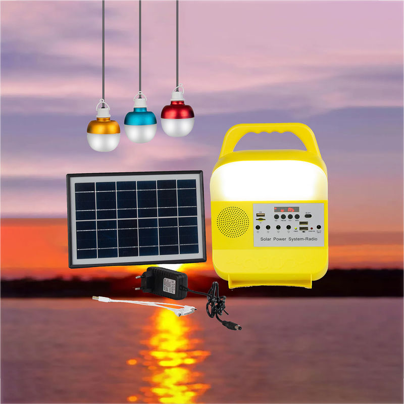 বিদ্যুতের ঘাটতি এলাকার জন্য 5W 6V 3PCS সোলার ইমার্জেন্সি লাইট