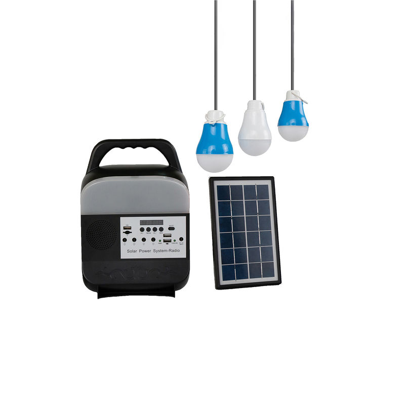 15 ঘন্টা সৌর শক্তি চালিত LED লাইট 5W পোর্টেবল সোলার লাইট বাড়ির জন্য