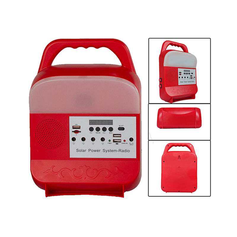 বাড়ির জন্য রিচার্জেবল ব্যাটারি 9W LED 3 বাল্ব সোলার সিস্টেম IP65 সোলার প্যানেল লাইট