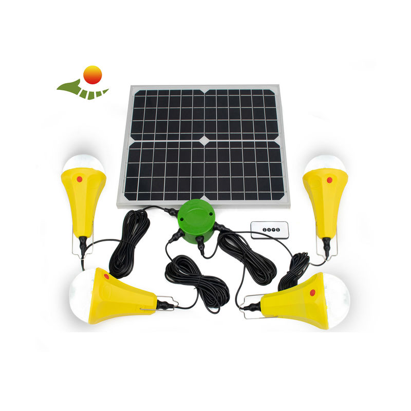 4 মোড 25W 6V পোর্টেবল হোম সোলার সিস্টেম সোলার প্যানেল সহ সোলার পাওয়ার LED লাইট