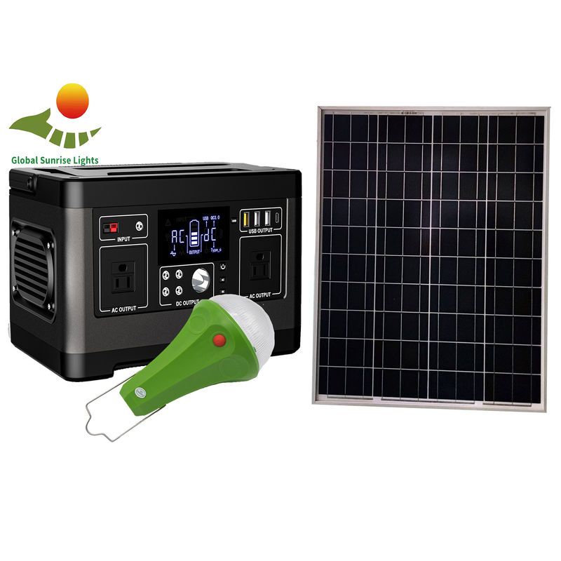 120W LiFePO4 পোর্টেবল সোলার জেনারেটর 1000 লাইফ সাইকেল সোলার হোম লাইটিং সিস্টেম