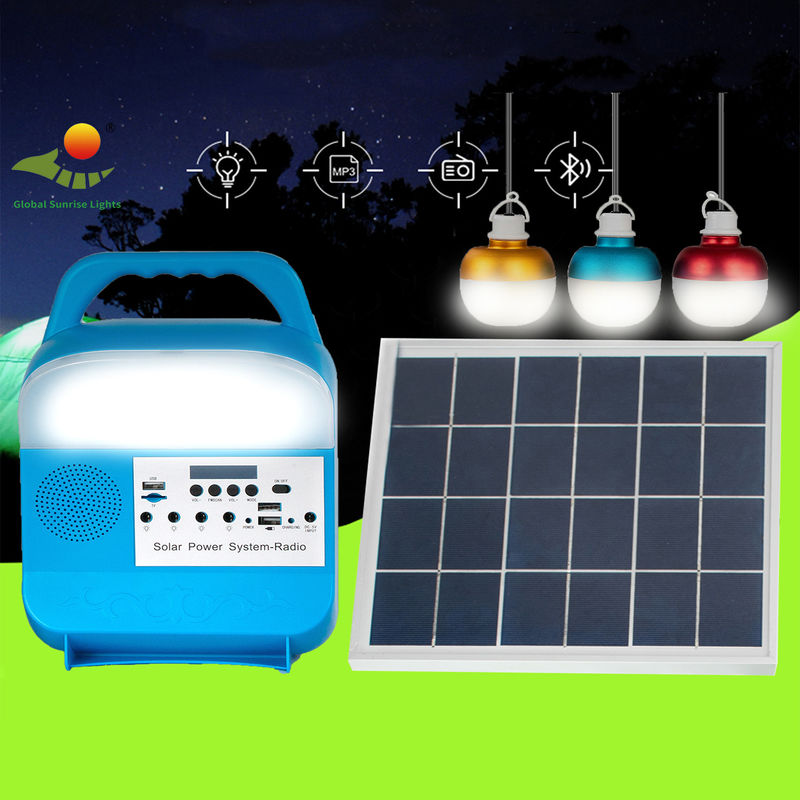 বাড়িতে পড়ার জন্য 3PCS LED বাল্ব পোর্টেবল সোলার আউটডোর লাইটিং সিস্টেম