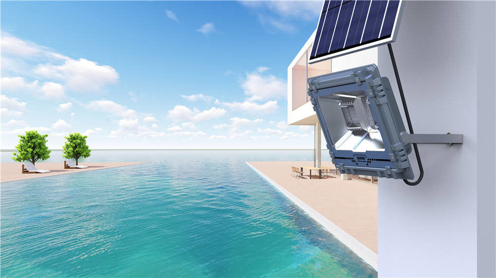 হাই লুমেন AW সোলার LED ফ্লাড লাইট সিকিউরিটি লাইট 100W 200W 300W 500W 800W