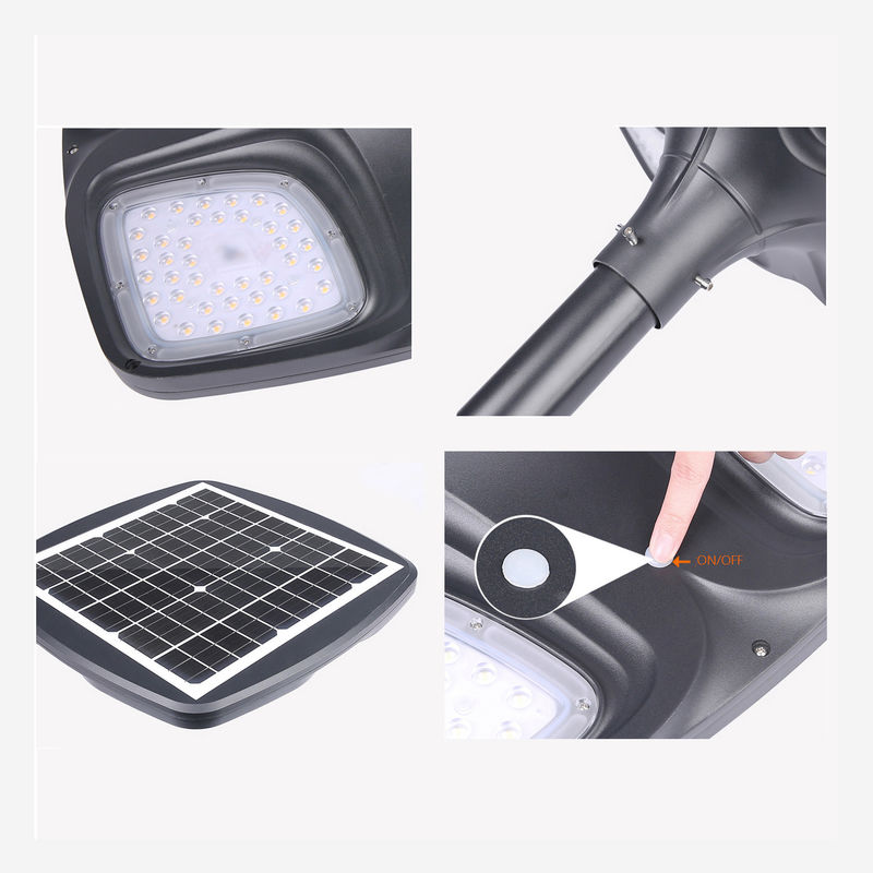 IP65 জলরোধী ক্লোভার LED সোলার স্ট্রিট লাইট পাওয়ার সেন্সর গার্ডেন ল্যাম্প 3500K DC 6V