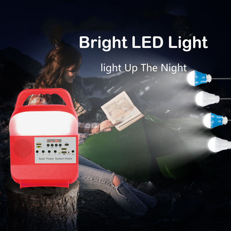6000Mah 5kw পোর্টেবল সোলার জেনারেটর লাইটিং সিস্টেম কিট হ্যান্ডেড টাইপ