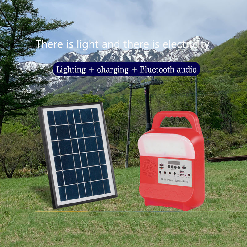 6000Mah 5kw পোর্টেবল সোলার জেনারেটর লাইটিং সিস্টেম কিট হ্যান্ডেড টাইপ