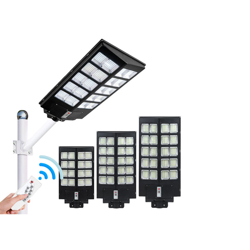 মোশন সেন্সর স্ট্রিটলাইট ABS ওয়াটারপ্রুফ IP65 100w 300w ইন্টিগ্রেটেড আউটডোর সোলার স্ট্রিট লাইট