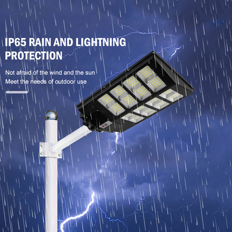 মোশন সেন্সর স্ট্রিটলাইট ABS ওয়াটারপ্রুফ IP65 100w 300w ইন্টিগ্রেটেড আউটডোর সোলার স্ট্রিট লাইট