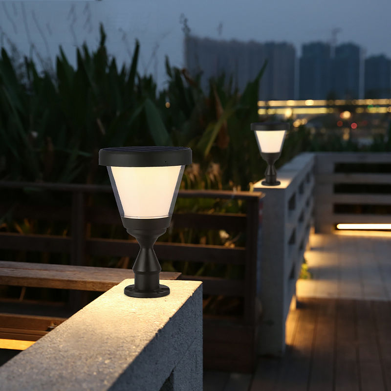 আউটডোর সোলার ফেন্স মেইন গেট পিলার 3.2V LED পোস্ট লাইট গার্ডেন ডেকোর