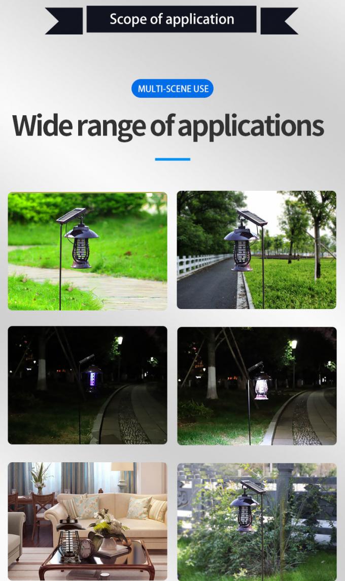 Solar Mosquito-Killing Lamp Lighting Mosquito-Killing Intelligent Light Control Lamp