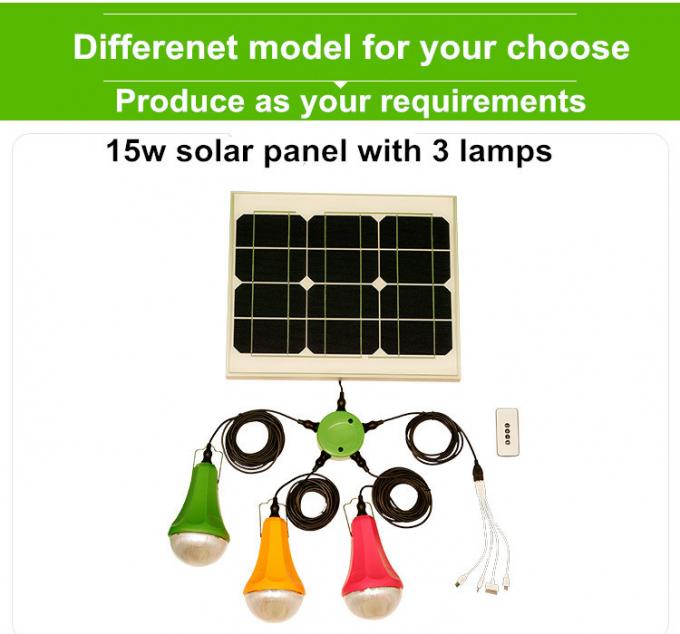 Portable Small Mini Solar Power System with Solar Light System Kit
