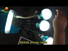 5W USB TF পোর্টেবল সোলার জেনারেটর আউটডোর পাওয়ার সোলার প্যানেল LED লাইটিং সিস্টেম
